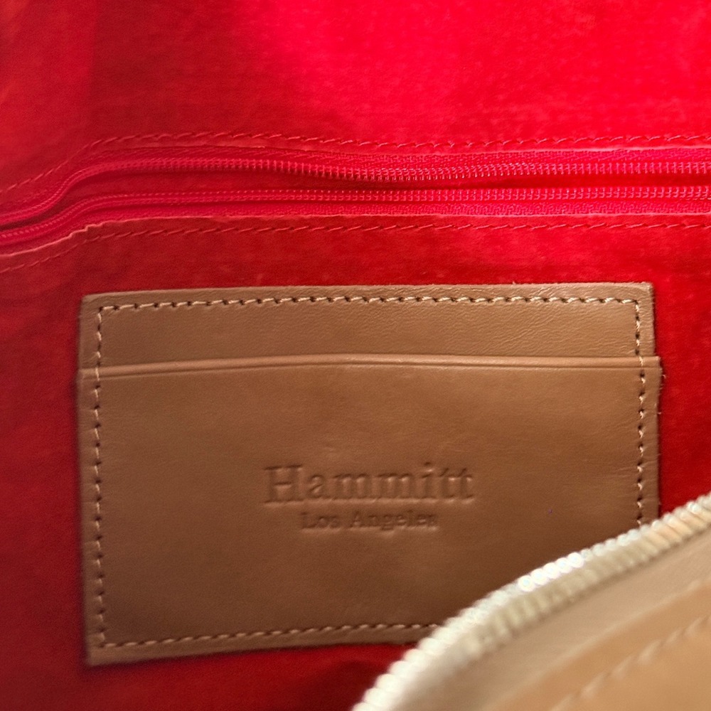 Hammitt Los Angeles Leather Crossbody Bag, Tan Silvertone Hardware - Picture 13 of 16